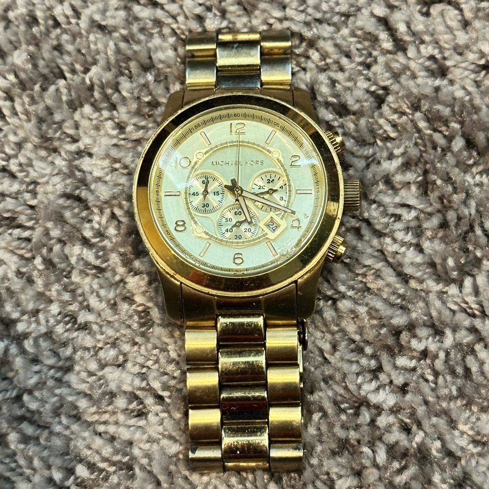 Michael Kors Gold Chronograph Watch